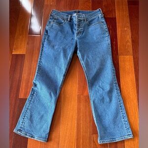 J Crew Mid-Rise Flare Crop Jeans size 28